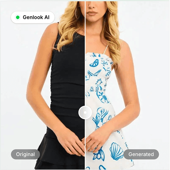 דוגמה של לפני ואחרי מתוך Genlook