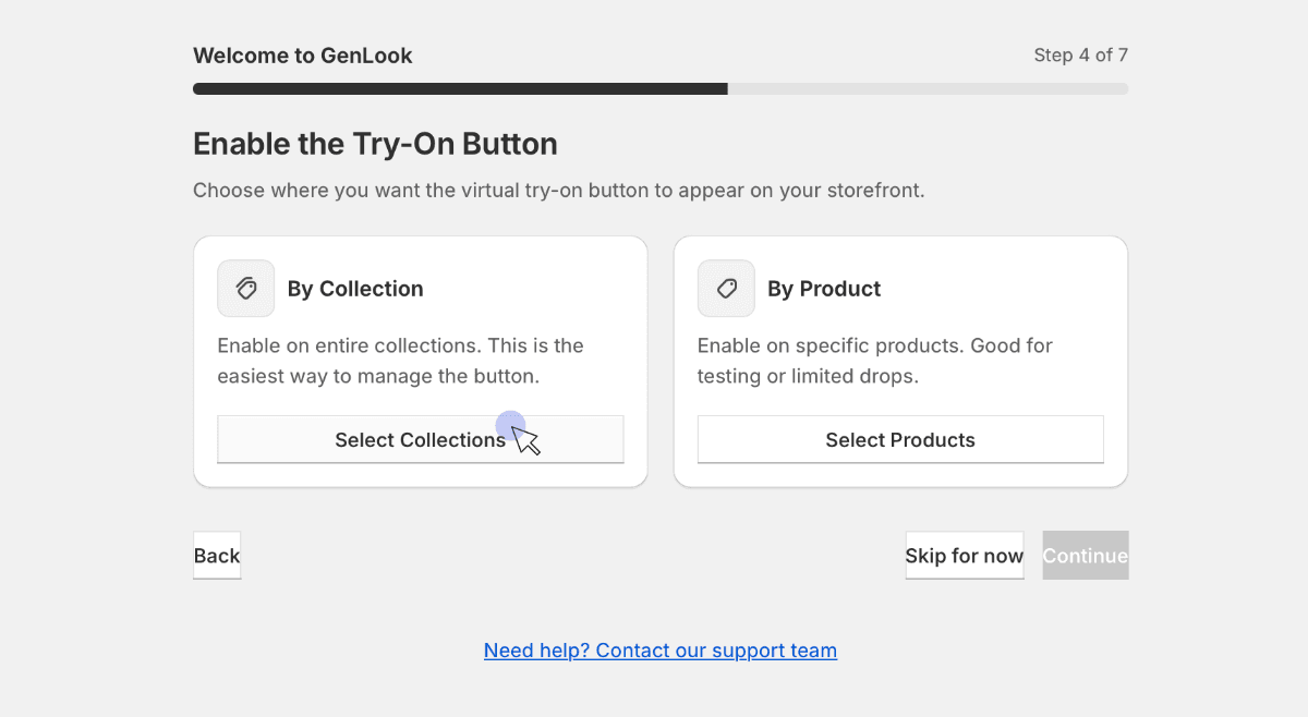 Enable Genlook on your products