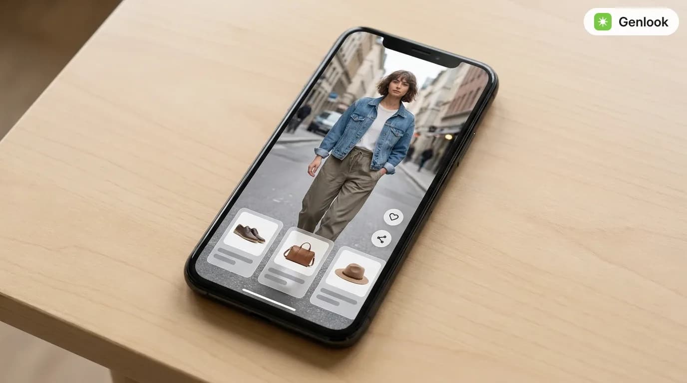 A shoppable video player on a phone with tappable product cards