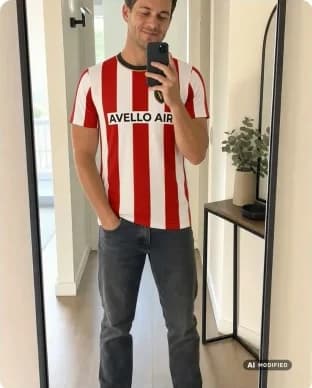 Fußballtrikot mit Sponsorentext: Genlook result