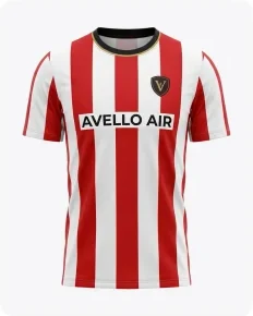 Camiseta de fútbol con texto de patrocinador: Product photo