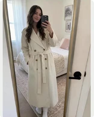 Trenchcoat, Packshot: Pixelcut result