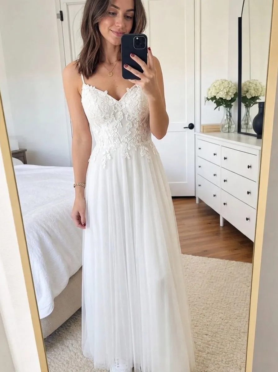 Lace wedding gown