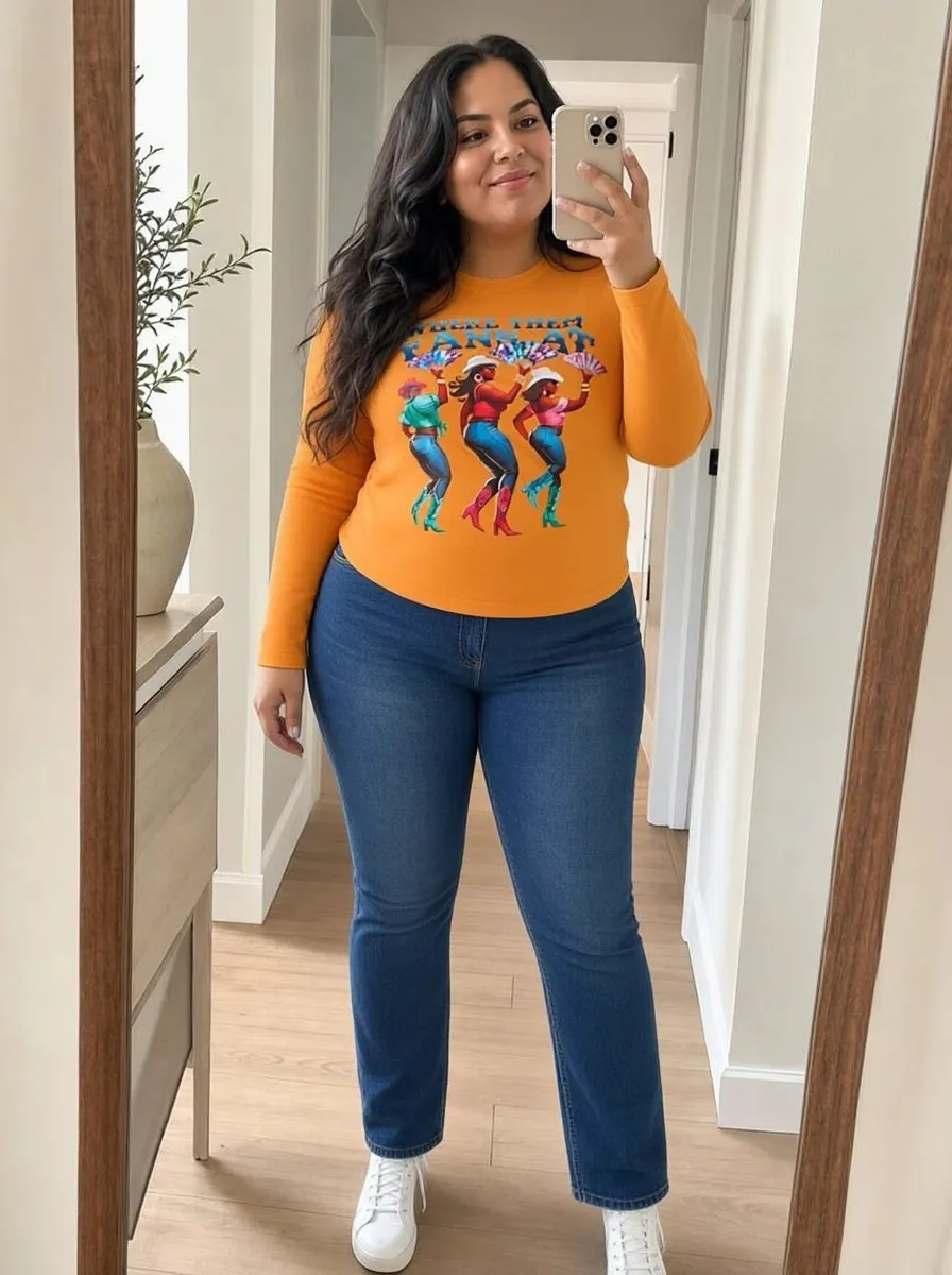 Curve graphic tee