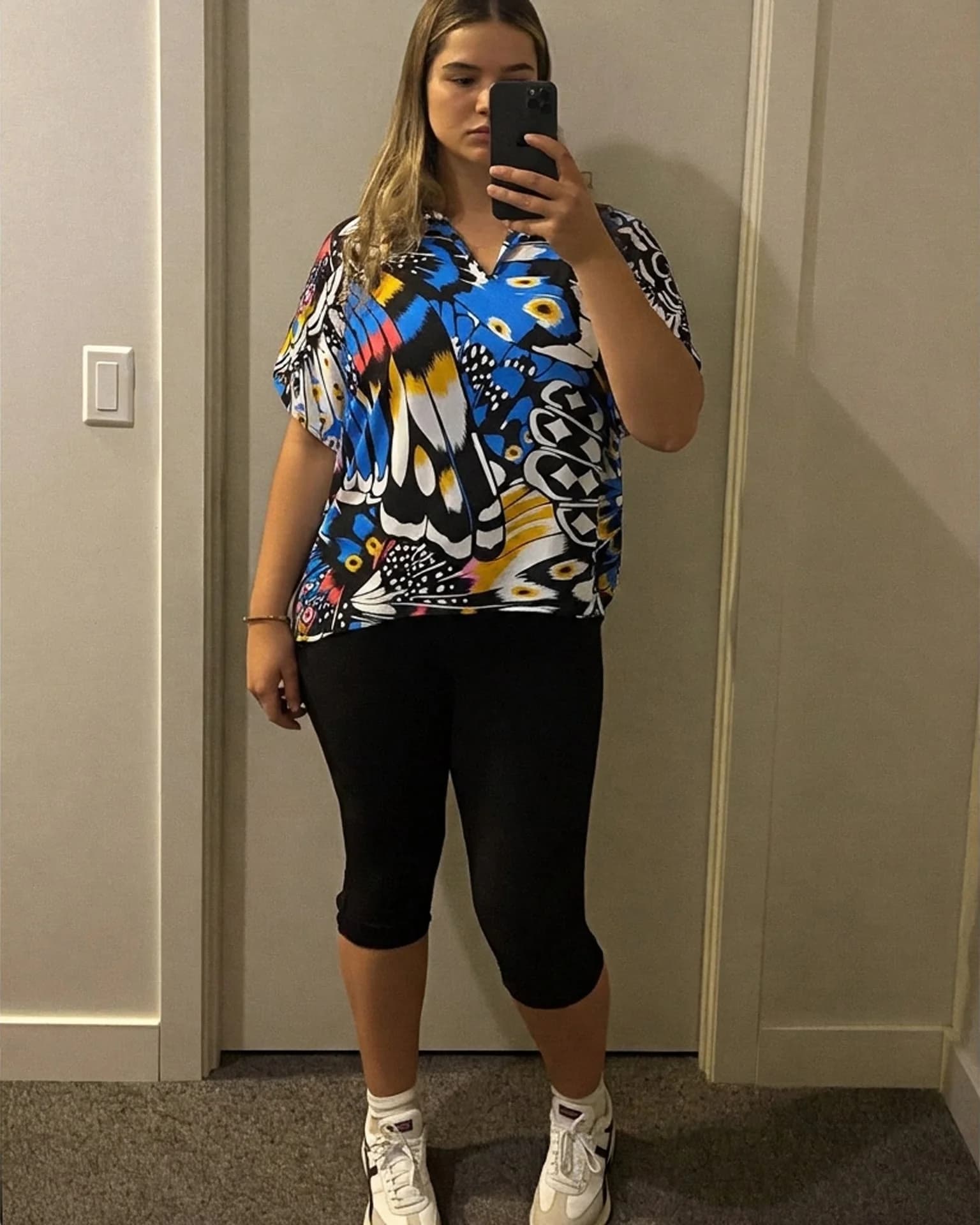 Hi-low blouse