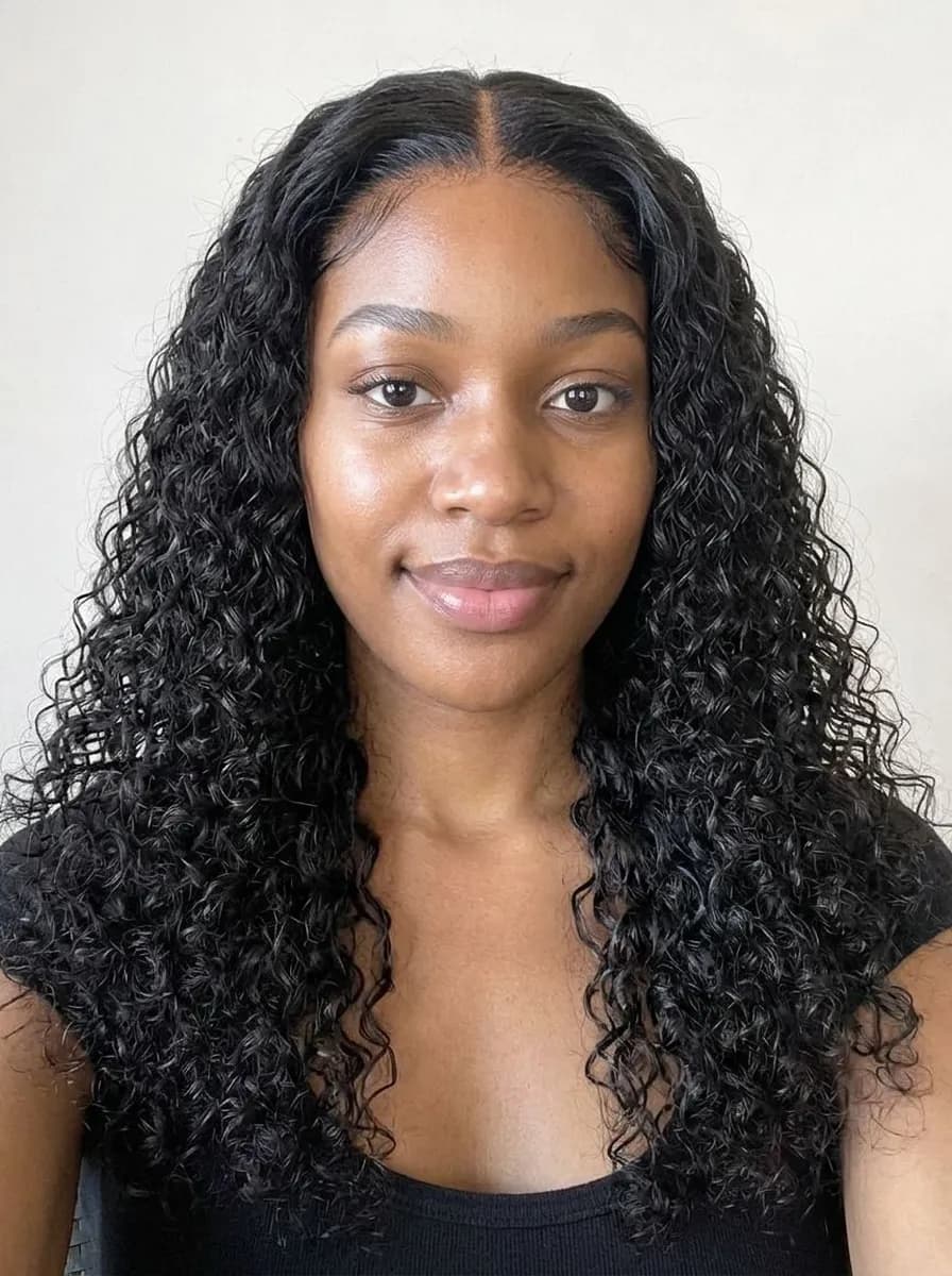 Jerry curl lace wig